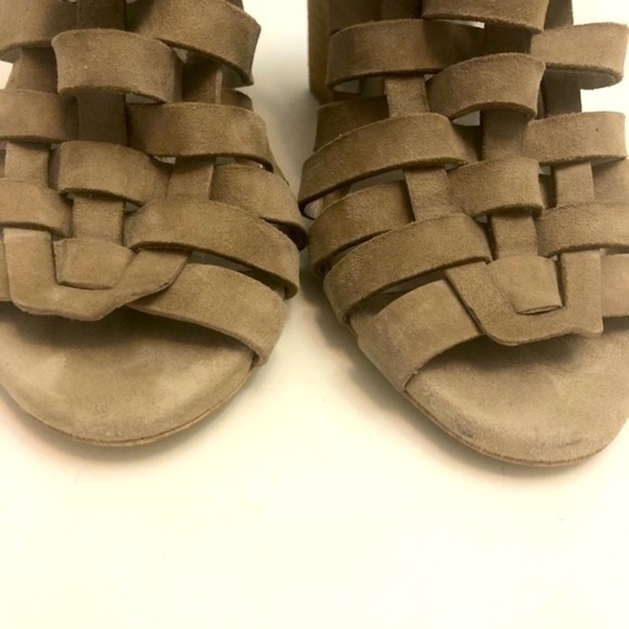 Jeffrey Campbell Taupe Suede Sinaloa Heeled Sandals - Picture 4 of 9